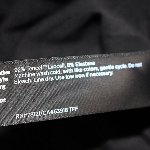 Eileen Fisher NWOT -  Slouchy Ankle Pants in Fine Tencel Jersey, Black, 2X Plus - Picture 6 of 12